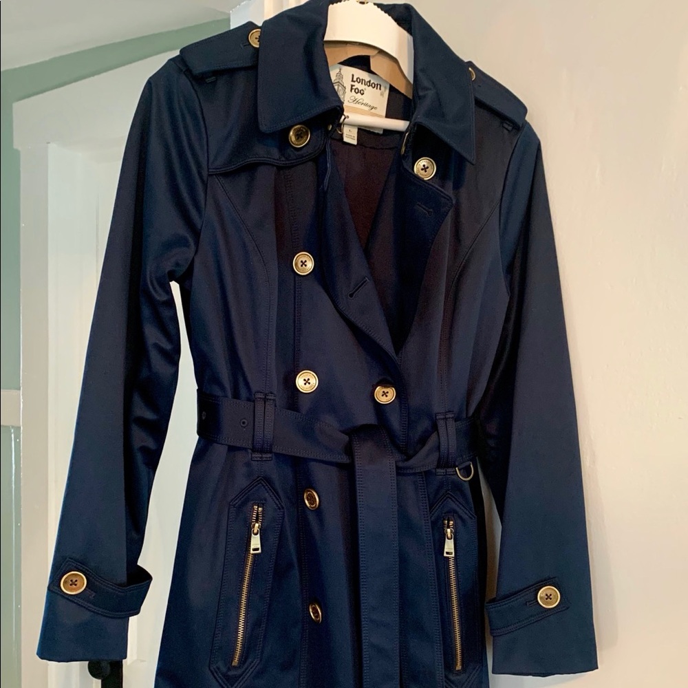 London Fog Authentic Navy Trench Coat